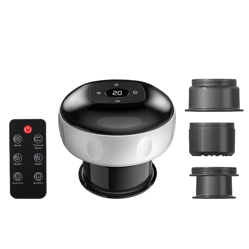 12Speed Smart Cupping Therapy Massager Set With Remote Heat Deep Tissue Recovery Kit 7