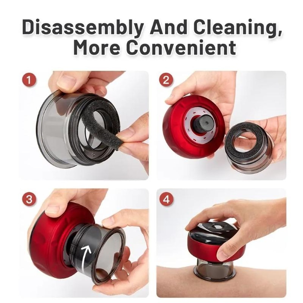 12Speed Smart Cupping Therapy Massager Set With Remote Heat Deep Tissue Recovery Kit 6