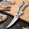 Heavy Duty Kitchen Shears Stainless Steel Chicken Bone Scissors with Safety Lock