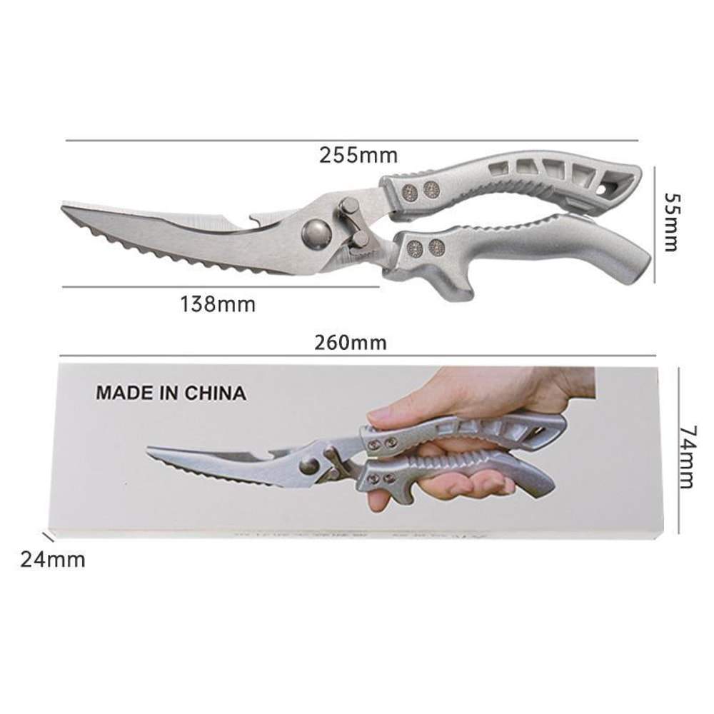 Heavy Duty Kitchen Shears Stainless Steel Chicken Bone Scissors with Safety Lock