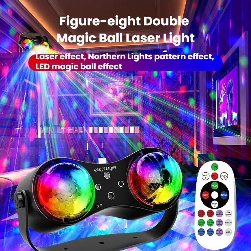 Remote Control LED Stage Light With 7Color Rotating Disco Ball For Parties Home Atmosphere 1