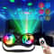 Remote Control LED Stage Light With 7Color Rotating Disco Ball For Parties Home Atmosphere 5