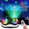 Remote Control LED Stage Light With 7Color Rotating Disco Ball For Parties Home Atmosphere 5