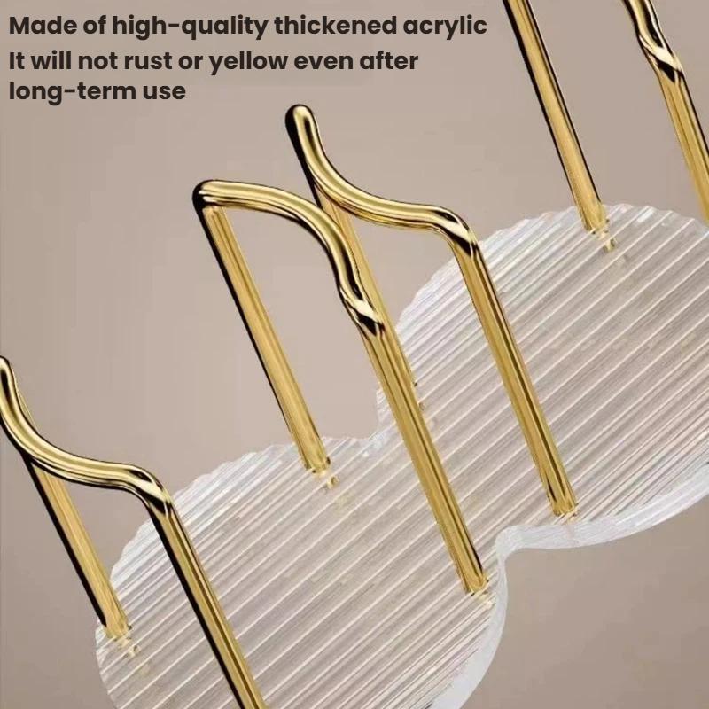 Dual Acrylic Cup Dispenser Hygienic Countertop Cup Holder Organizer 2