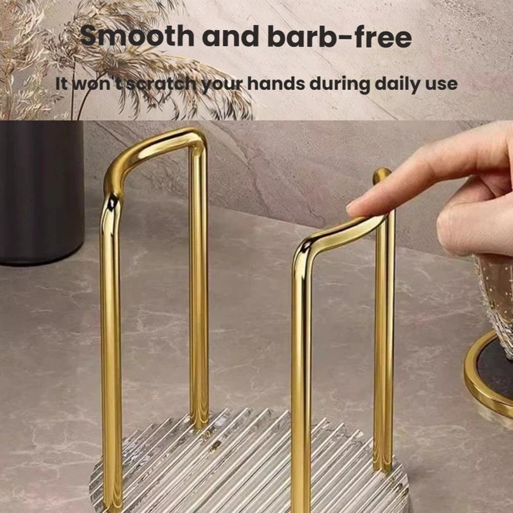 Dual Acrylic Cup Dispenser Hygienic Countertop Cup Holder Organizer 3