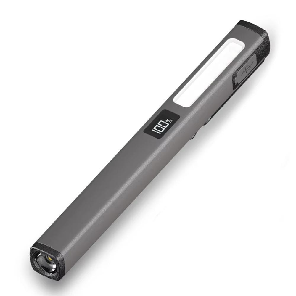 Magnetic Work Light USB Rechargeable Flashlight With Clip And Multi Mode LED For Repairs 12