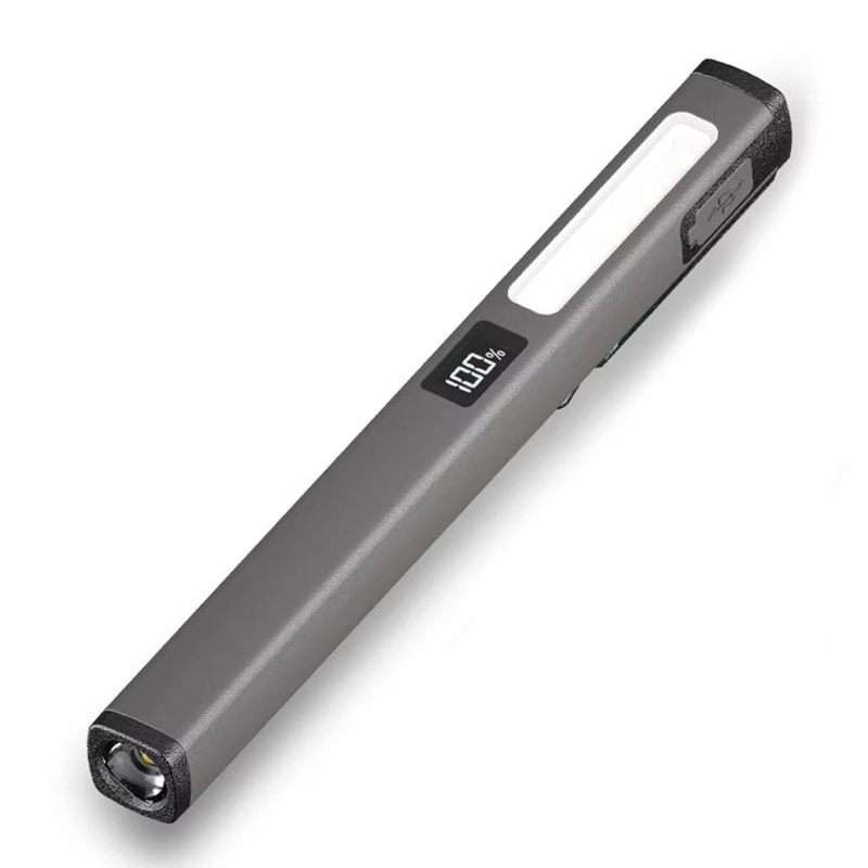 Magnetic Work Light USB Rechargeable Flashlight With Clip And Multi Mode LED For Repairs 12