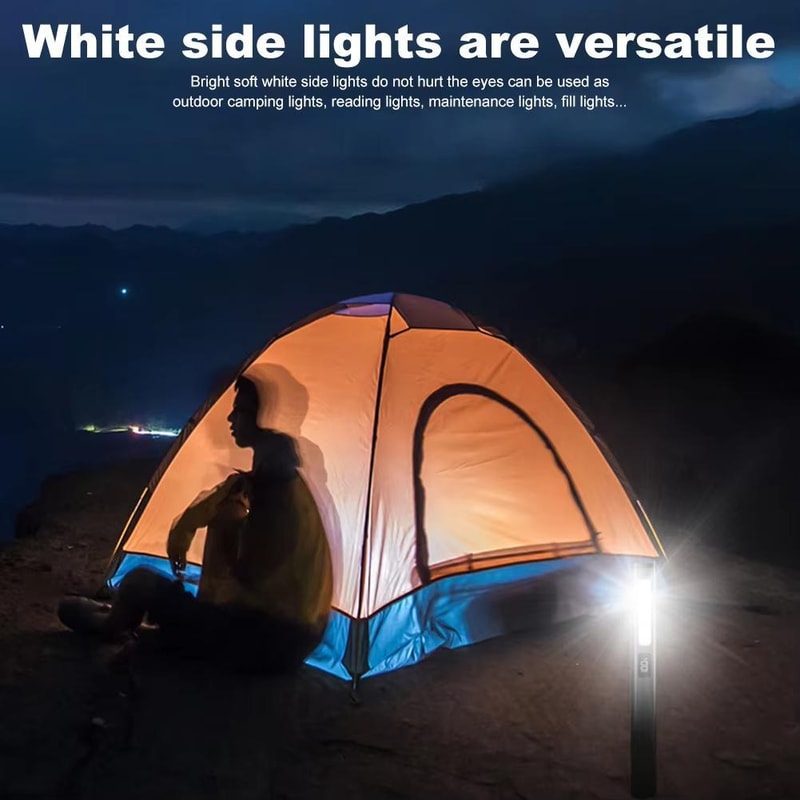 Magnetic Work Light USB Rechargeable Flashlight With Clip And Multi Mode LED For Repairs 9