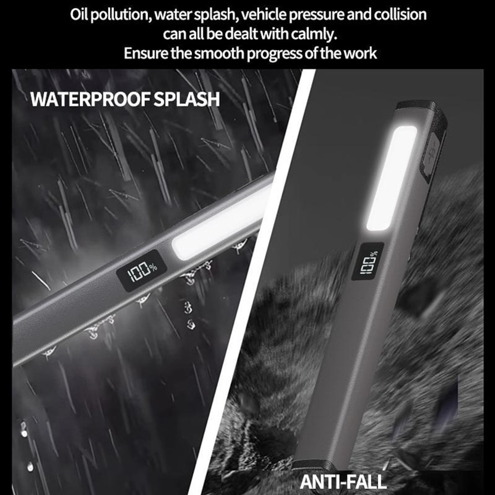 Magnetic Work Light USB Rechargeable Flashlight With Clip And Multi Mode LED For Repairs 7