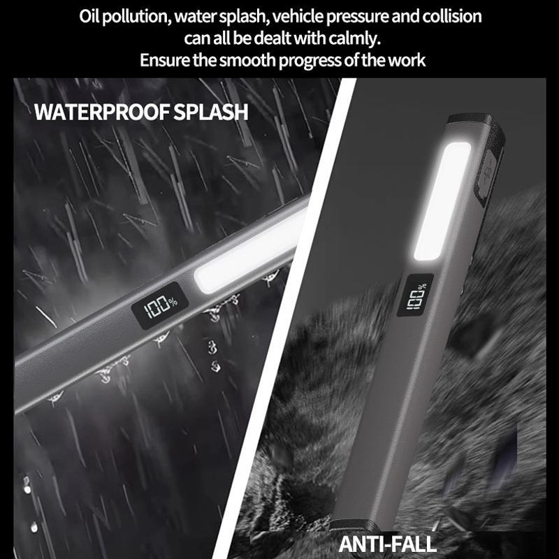 Magnetic Work Light USB Rechargeable Flashlight With Clip And Multi Mode LED For Repairs 7