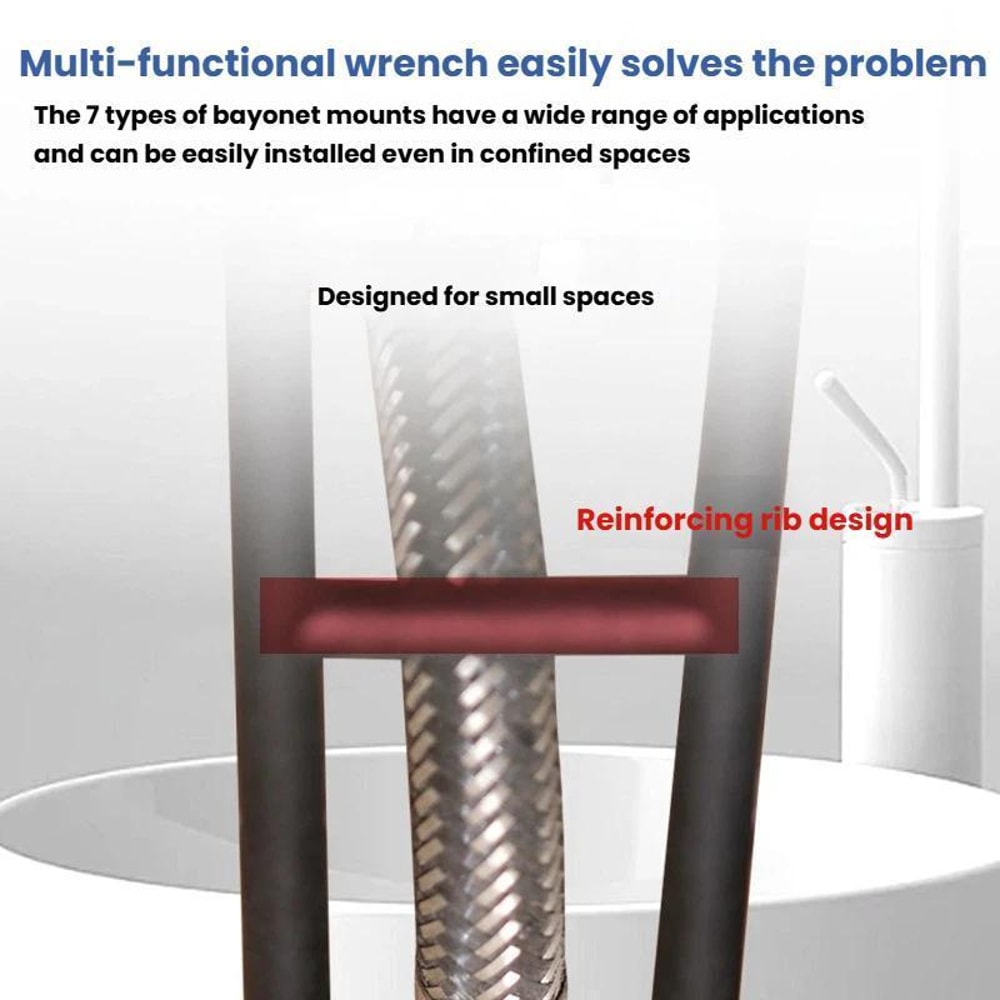 2pcs Multi Function Faucet Installation Wrench Set for Sink and Plumbing Repair