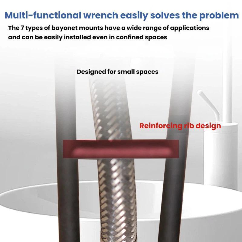 2pcs Multi Function Faucet Installation Wrench Set for Sink and Plumbing Repair