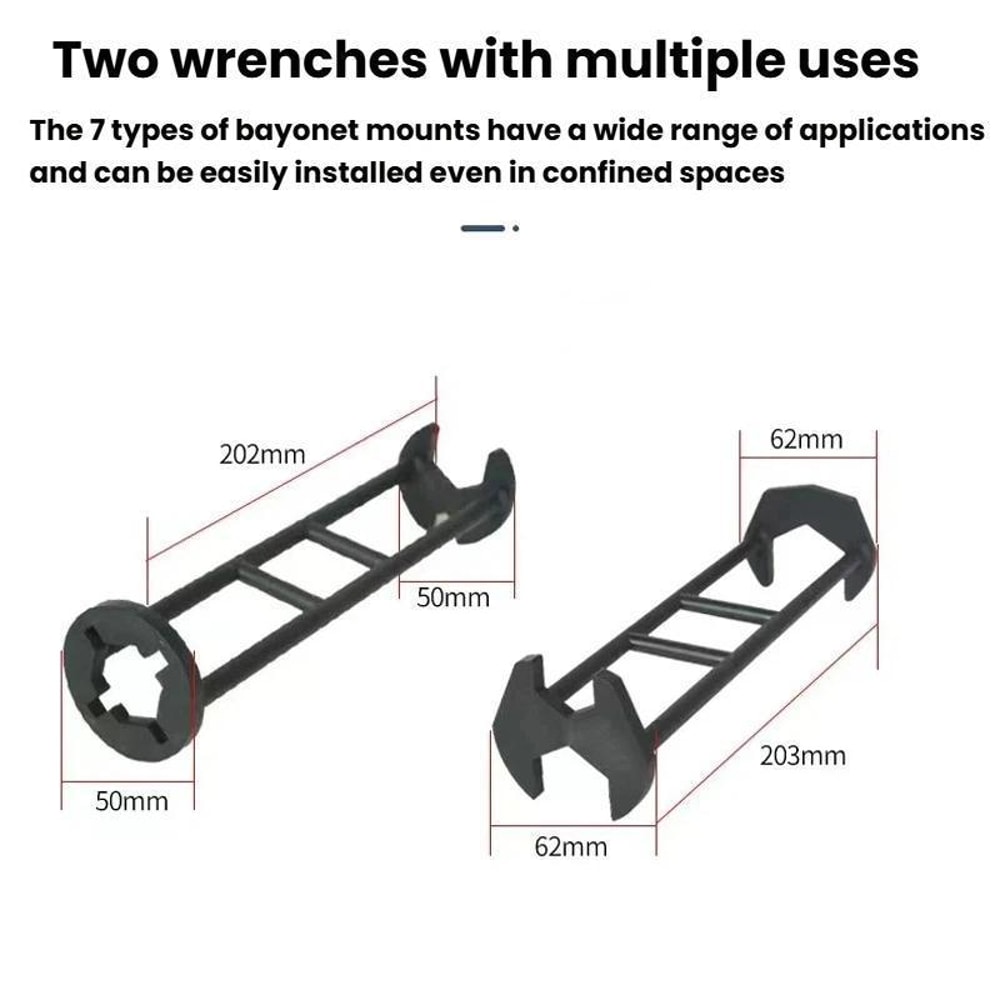 2pcs Multi Function Faucet Installation Wrench Set for Sink and Plumbing Repair