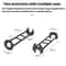 2pcs Multi Function Faucet Installation Wrench Set for Sink and Plumbing Repair