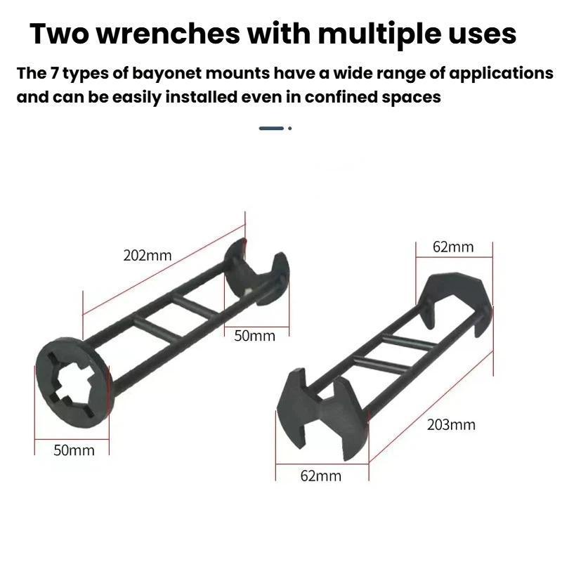 2pcs Multi Function Faucet Installation Wrench Set for Sink and Plumbing Repair