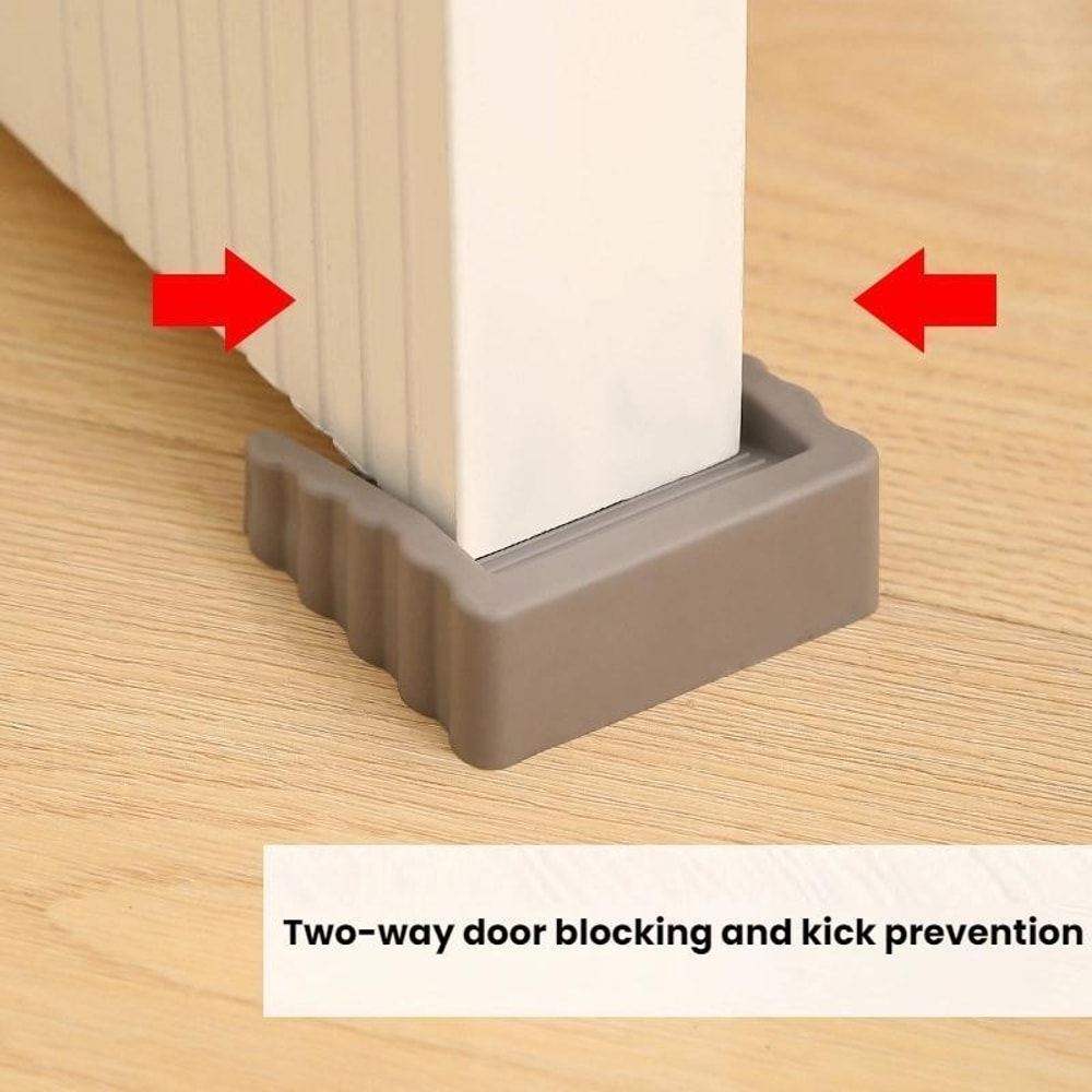 Adjustable Door Stopper Windproof AntiCollision Safety Wedge For Quiet Secure Doors 3