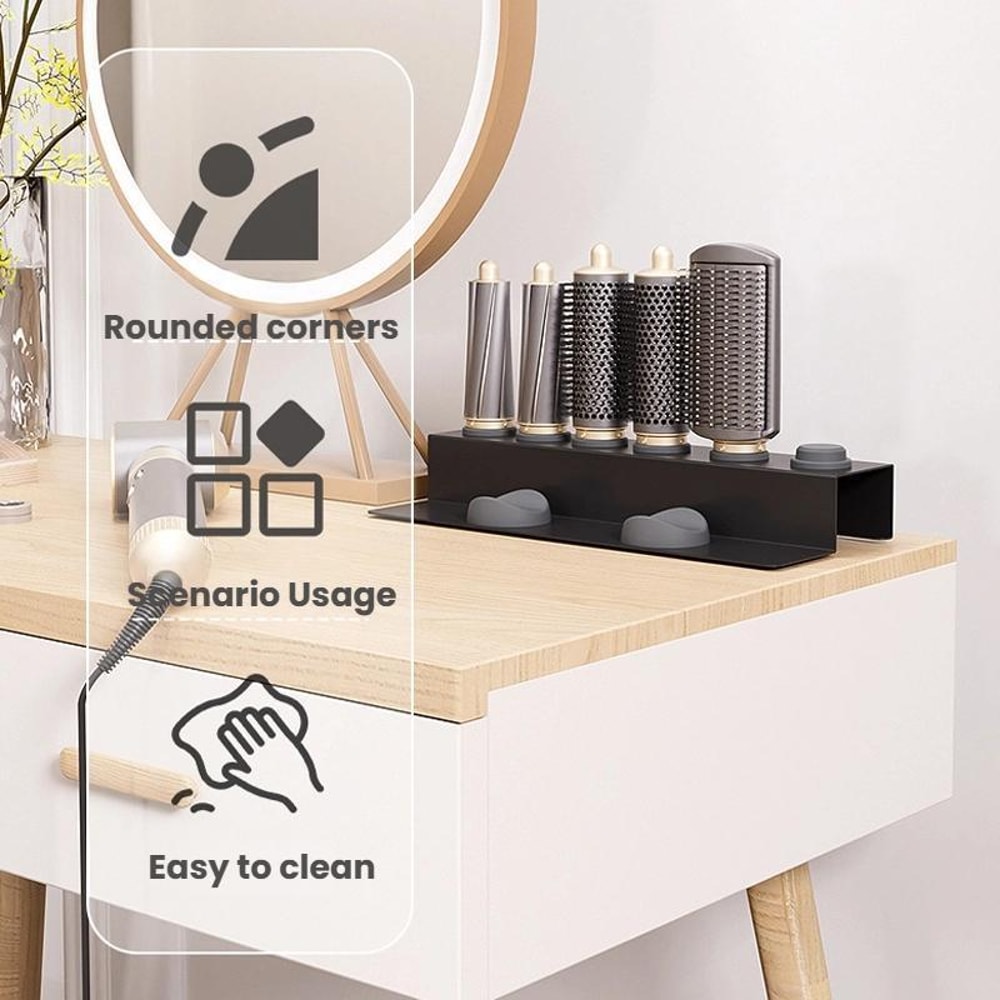 Dyson Airwrap Organizer Stand 6 Slot Attachment Holder With Protective Silicone Base 3