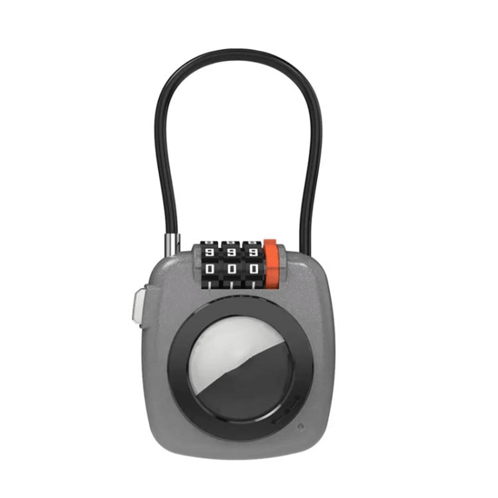 SecureTrack AirTag Lock Holder With Cable 3 Digit Combination Anti Theft Case 9