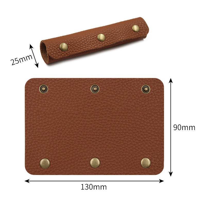 3Layer Leather Luggage Handle Protector Strap Cover AntiSlip Suitcase Handle Cover 1