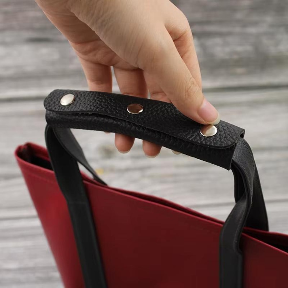 3Layer Leather Luggage Handle Protector Strap Cover AntiSlip Suitcase Handle Cover 5