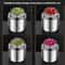 1500ml Airtight Stainless Steel Storage Canister With Transparent Lid For Kitchen Freshness 9