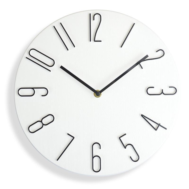 Silent Frameless Wall Clock 12 Inch Minimalist Modern Quartz Clock 6