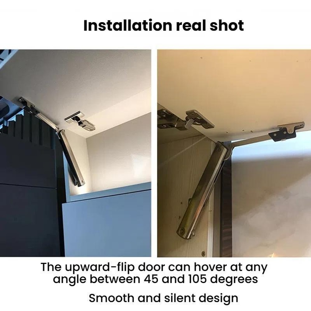 Adjustable Cabinet Lift Support Rod Soft Close Hinge for Upper Doors