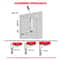 Adjustable Cabinet Lift Support Rod Soft Close Hinge for Upper Doors