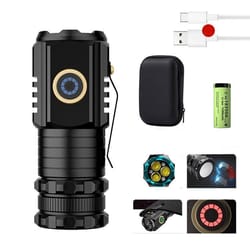 rechargeable mini flashlight with magnetic base waterproof compact edc torch