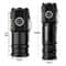 Rechargeable Mini Flashlight with Magnetic Base Waterproof Compact EDC Torch