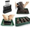 4-Cell Seedling Planter Tool for Easy Transplanting, Ergonomic Soil Block Maker for Garden & Greenhouse
