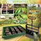 4-Cell Seedling Planter Tool for Easy Transplanting, Ergonomic Soil Block Maker for Garden & Greenhouse