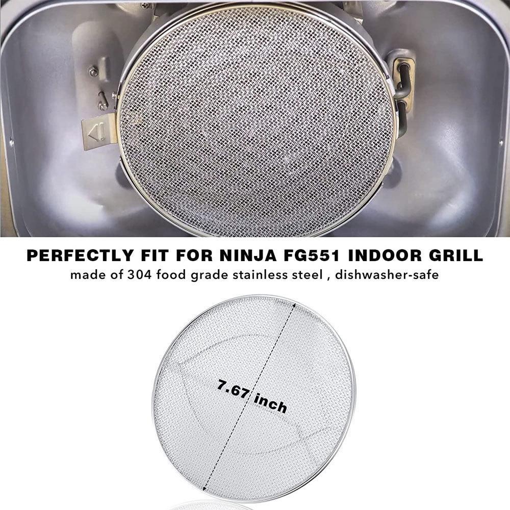Ninja Air Fryer Splatter Guard Double Layer Stainless Steel Screen 767 Inch Oil Splash Protector 2