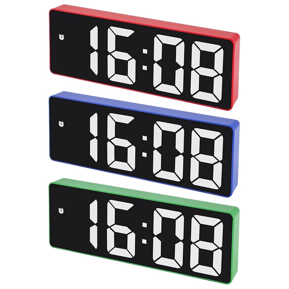 Smart LED Alarm Clock With Auto Dimming Display And Sound Control Night Mode 1