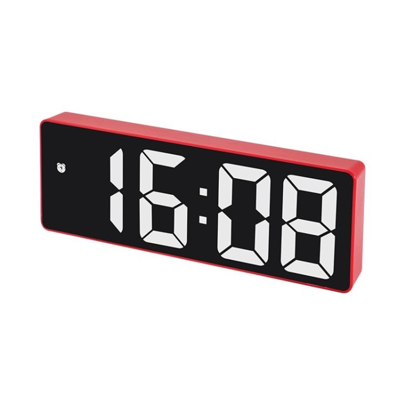Smart LED Alarm Clock With Auto Dimming Display And Sound Control Night Mode 8