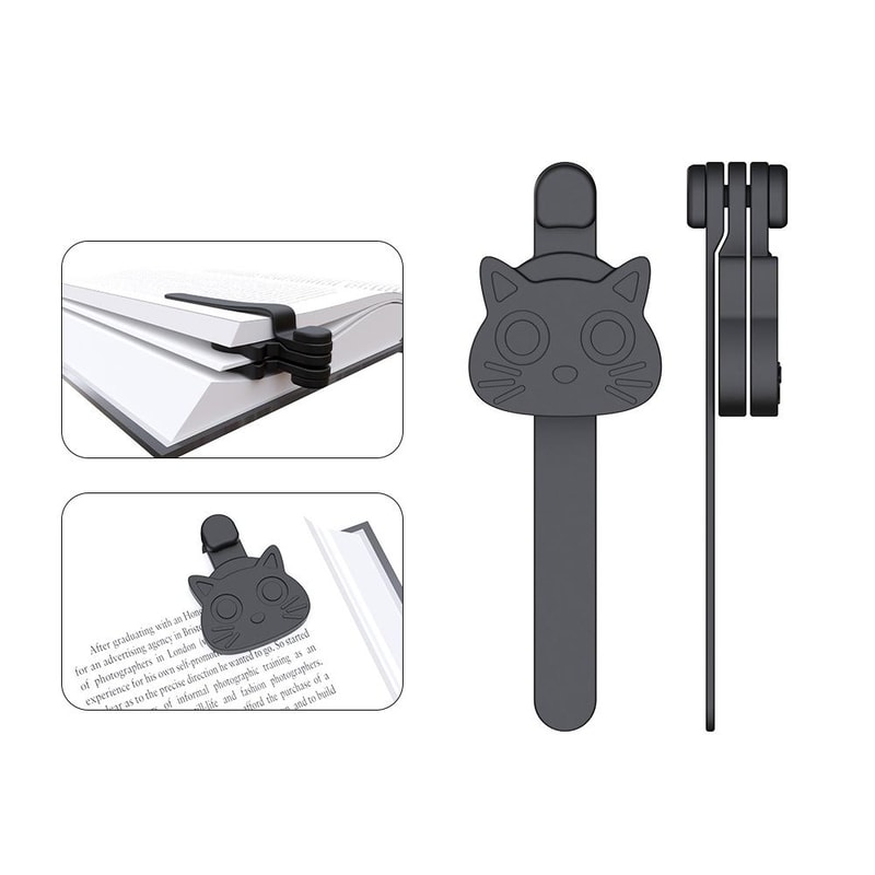 Magnetic Silicone Bookmark Clip Page Marker Reusable Reading Helper 1