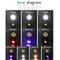 Magnetic Mini Keychain Work Light USB Rechargeable Portable LED Flashlight