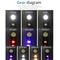 Magnetic Mini Keychain Work Light USB Rechargeable Portable LED Flashlight