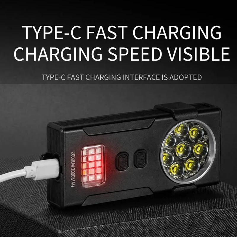 Magnetic Mini Keychain Work Light USB Rechargeable Portable LED Flashlight