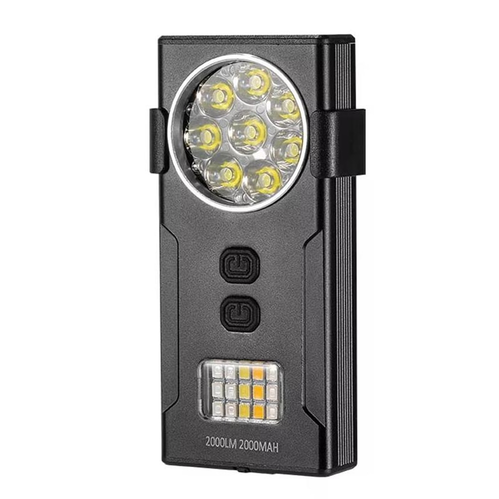 Magnetic Mini Keychain Work Light USB Rechargeable Portable LED Flashlight