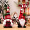 Cozy Christmas Gnome Plush Ornament Knitted Holiday Decor 0