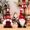 Cozy Christmas Gnome Plush Ornament Knitted Holiday Decor 0