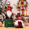Cozy Christmas Gnome Plush Ornament Knitted Holiday Decor 2