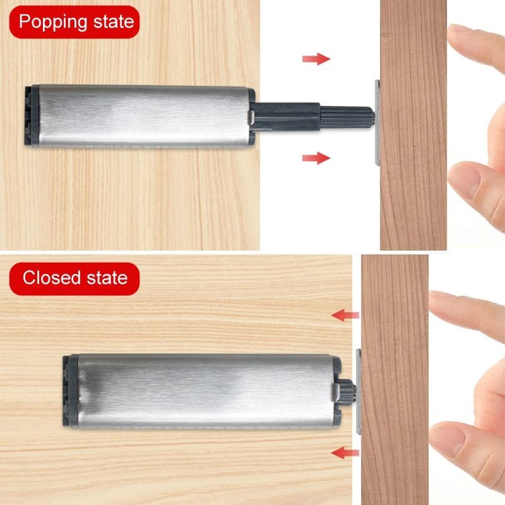 Push To Open Magnetic Cabinet Latch Durable Magnetic Push Latch No Handle Door Opener 4