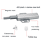 Push To Open Magnetic Cabinet Latch Durable Magnetic Push Latch No Handle Door Opener 5