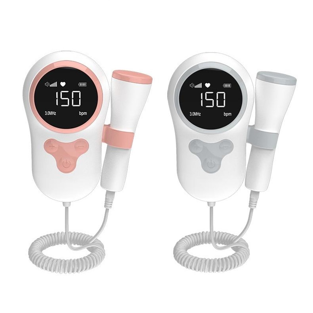 Waterproof Fetal Doppler Baby Heartbeat Monitor For Pregnancy With LCD Display Noise Reduction 1