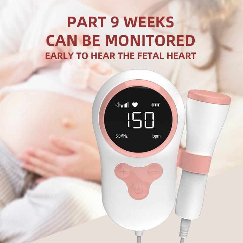 Waterproof Fetal Doppler Baby Heartbeat Monitor For Pregnancy With LCD Display Noise Reduction 8