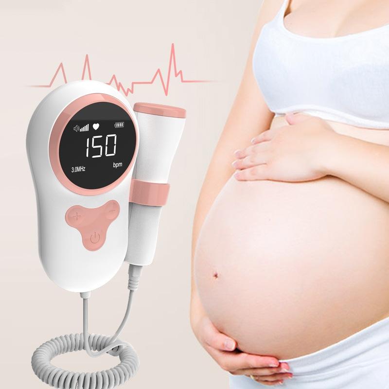 Waterproof Fetal Doppler Baby Heartbeat Monitor For Pregnancy With LCD Display Noise Reduction 0