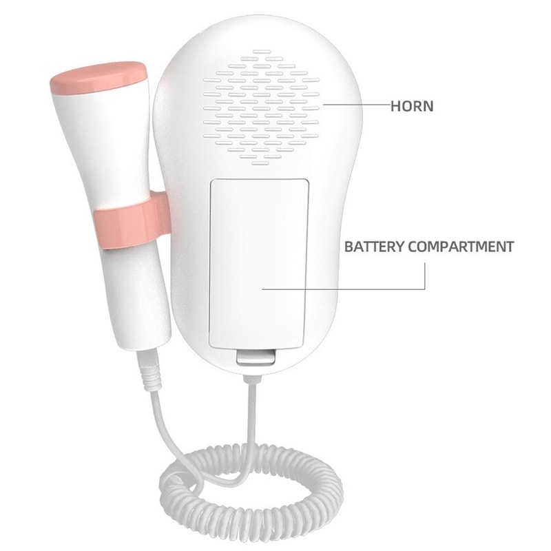 Waterproof Fetal Doppler Baby Heartbeat Monitor For Pregnancy With LCD Display Noise Reduction 5