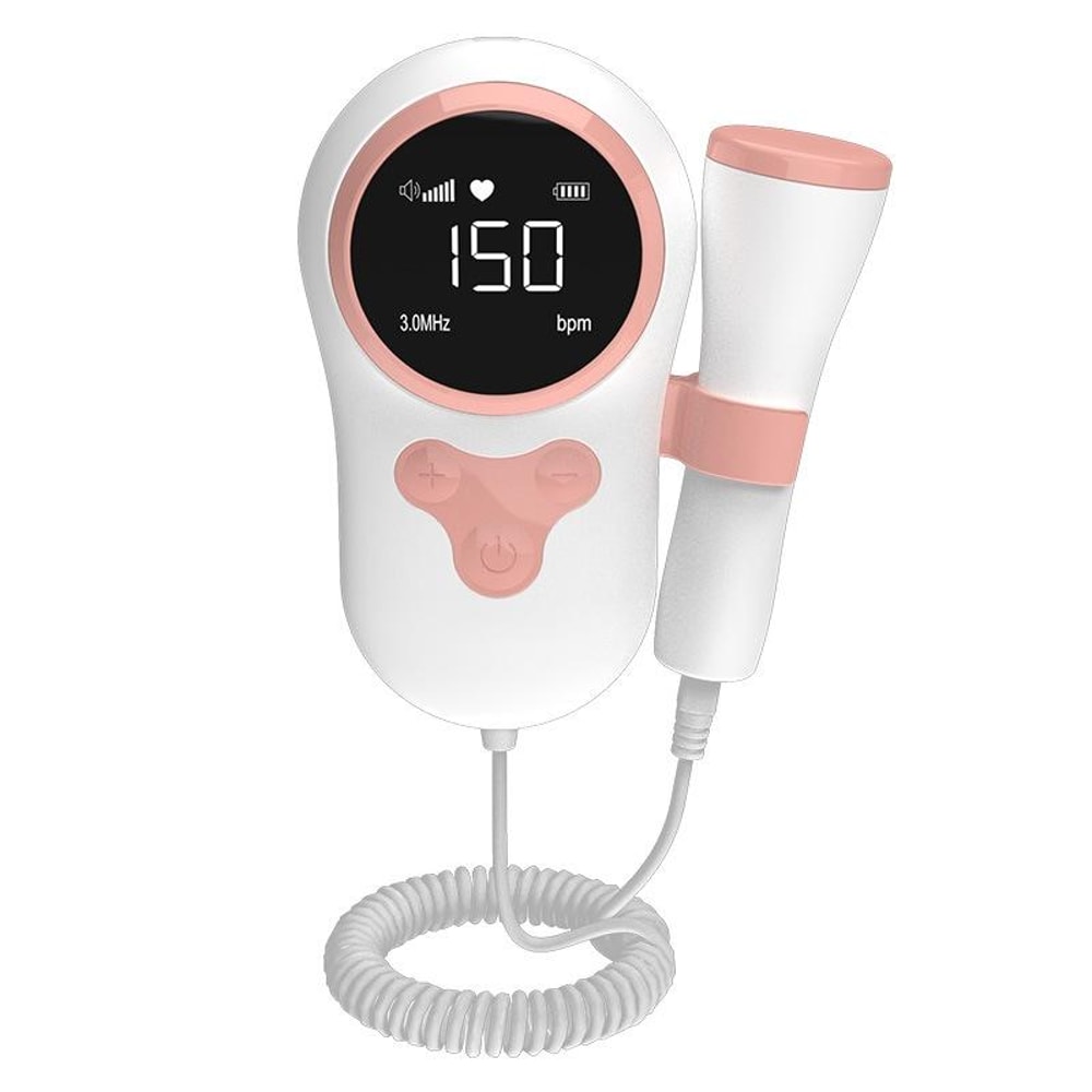 Waterproof Fetal Doppler Baby Heartbeat Monitor For Pregnancy With LCD Display Noise Reduction 12